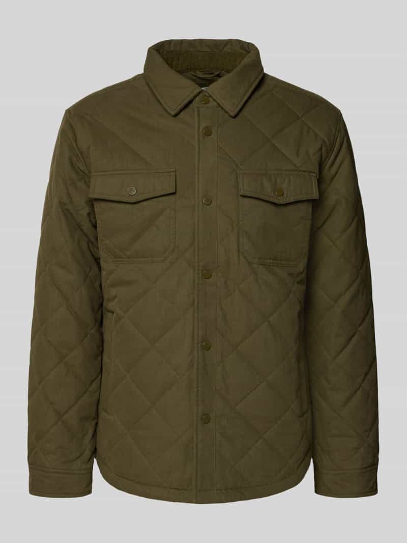 Pepe Jeans Overhemdjack van katoenmix model 'QUILTED WORKSHIRT'