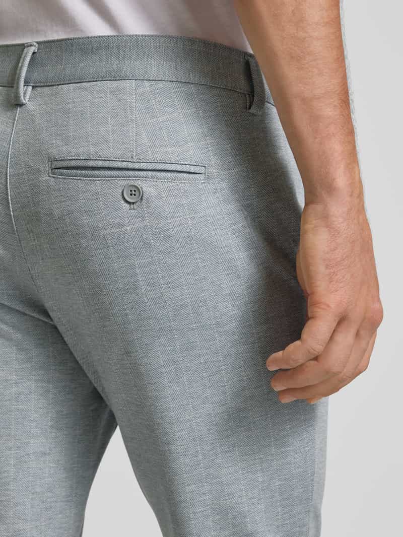 Only & Sons Slim fit stoffen broek met riemlussen model 'MARK'