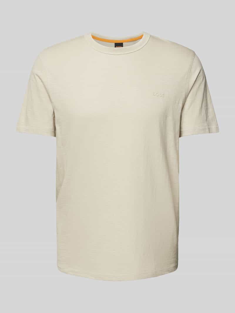 Boss Orange T-shirt met labelprint model 'Tegood'