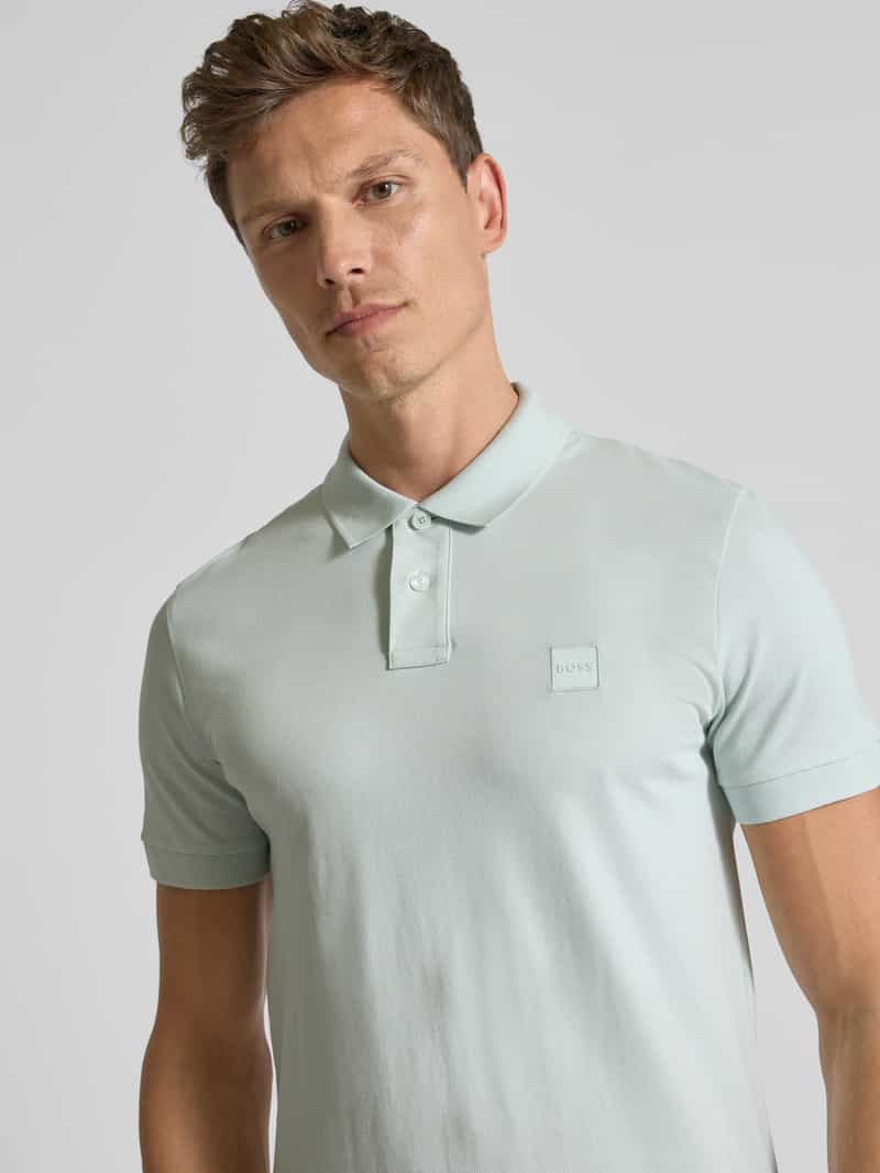 Boss Orange Poloshirt met labeldetail
