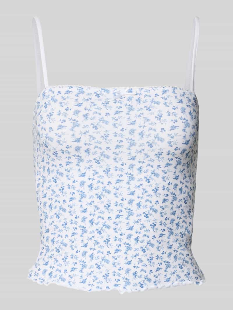 Review Korte top met sierstrik