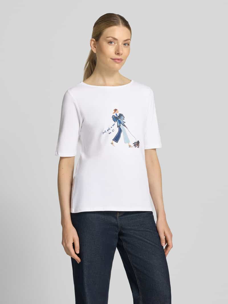 MORE & MORE T-shirt met boothals