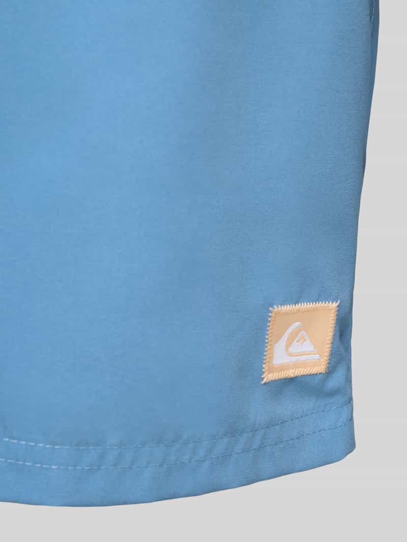 Quiksilver Zwembroek met labeldetail en elastische band