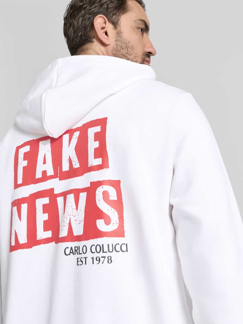 carlo colucci Hoodie met capuchon