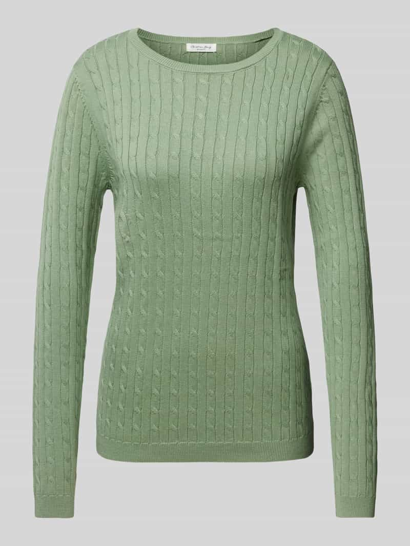 Christian Berg Woman Gebreide pullover met kabelpatroon