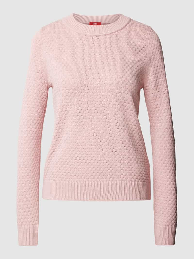 Esprit Gebreide pullover met structuurmotief