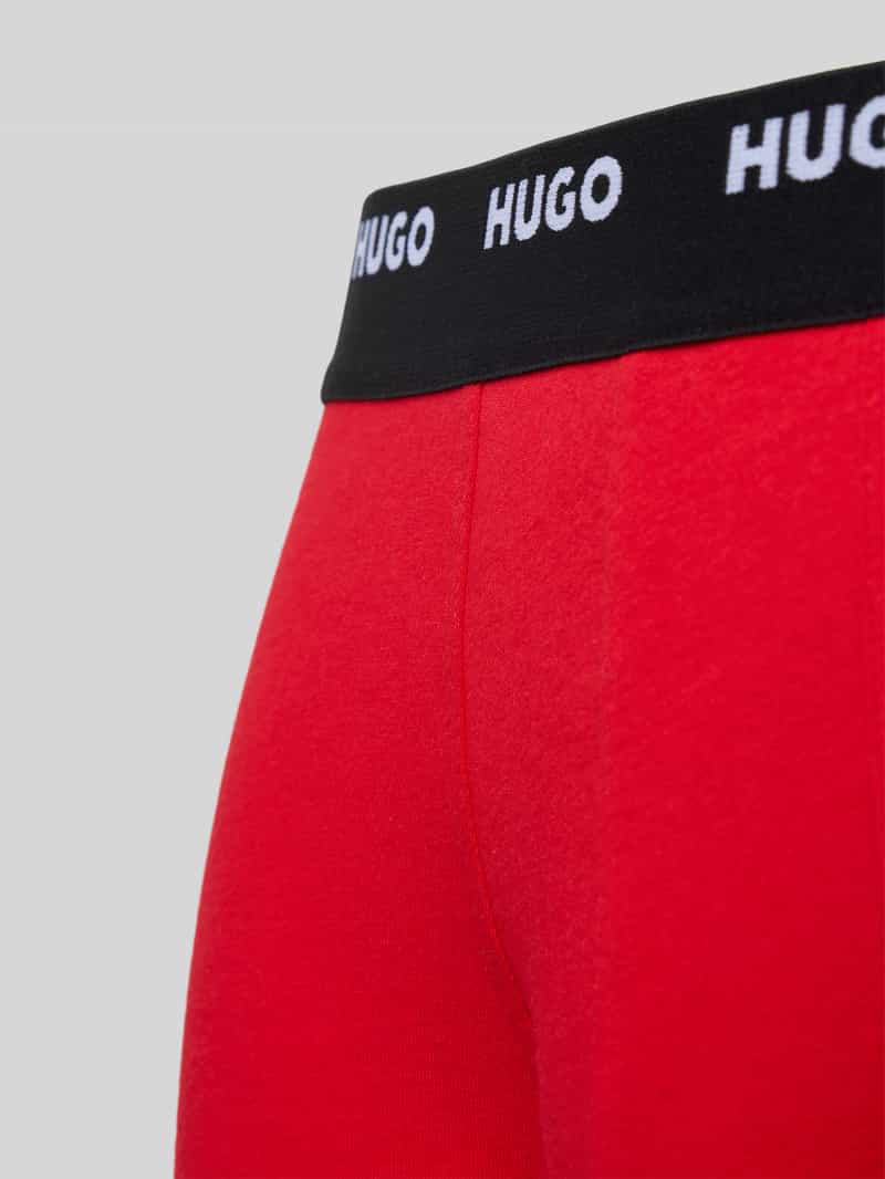 HUGO Boxershort van katoenmix met logostitching in een set van 5 stuks