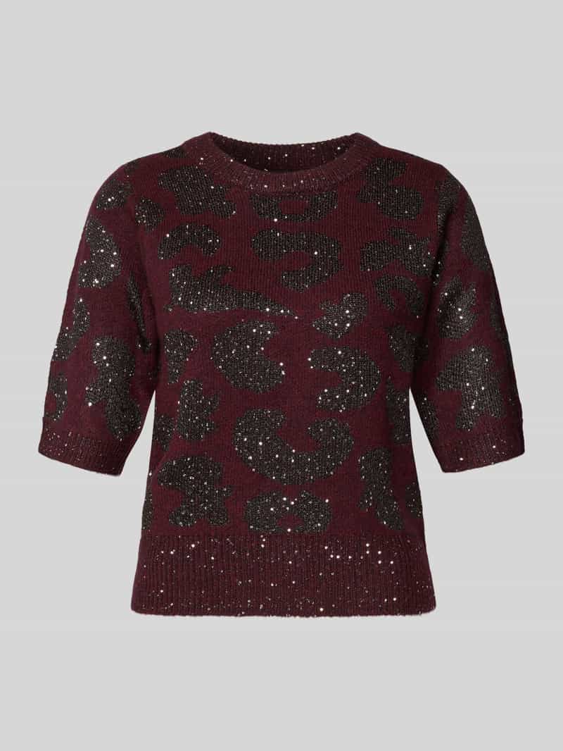 Vero Moda Shaped fit gebreide pullover met wol model 'ZUZU 2 4 O-NECK PULLOVER'
