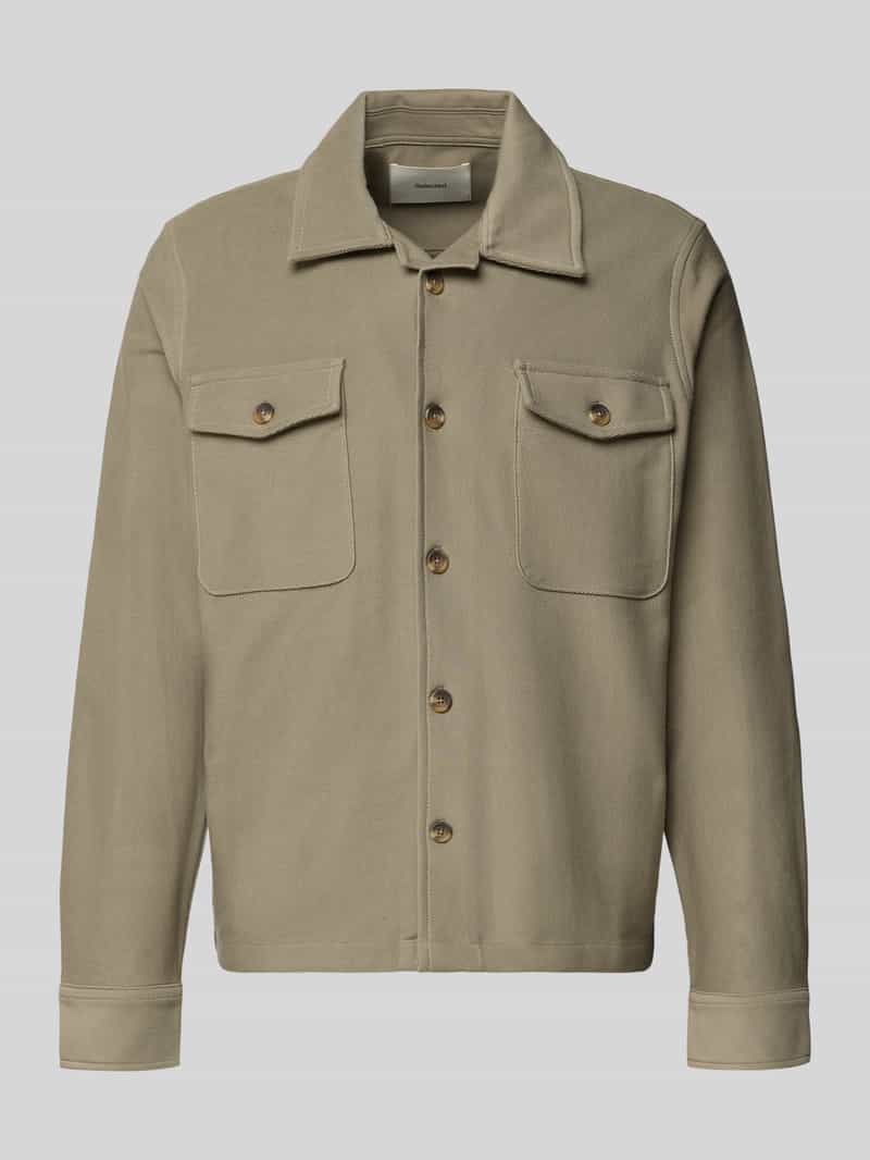 Selected Homme Regular fit overhemdjack van puur biologisch katoen model 'OLIVER'