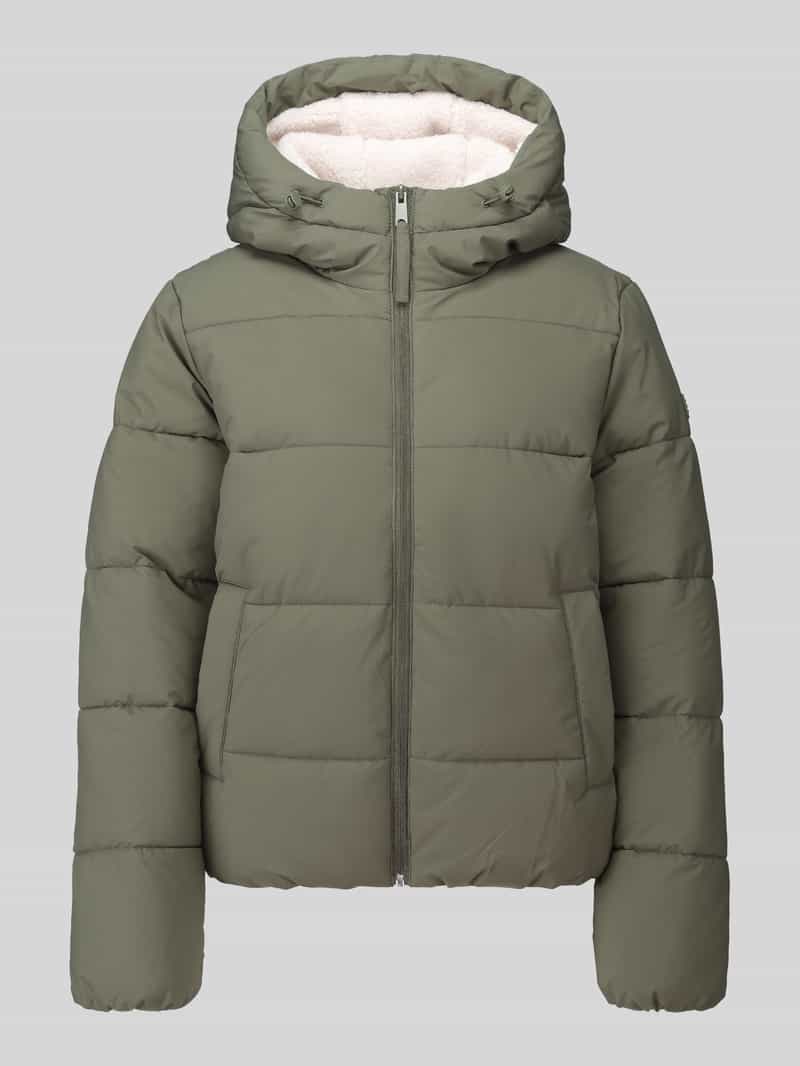 Tom Tailor Denim Donzen bomberjack met capuchon en donsvulling
