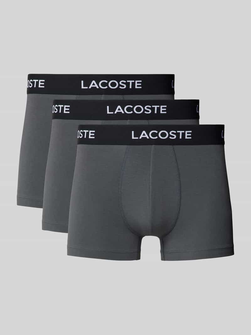 Lacoste Boxershort met elastische band in een set van 3 stuks