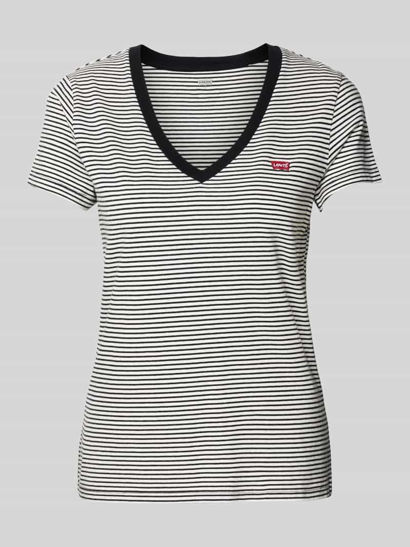 T-shirt met V-hals