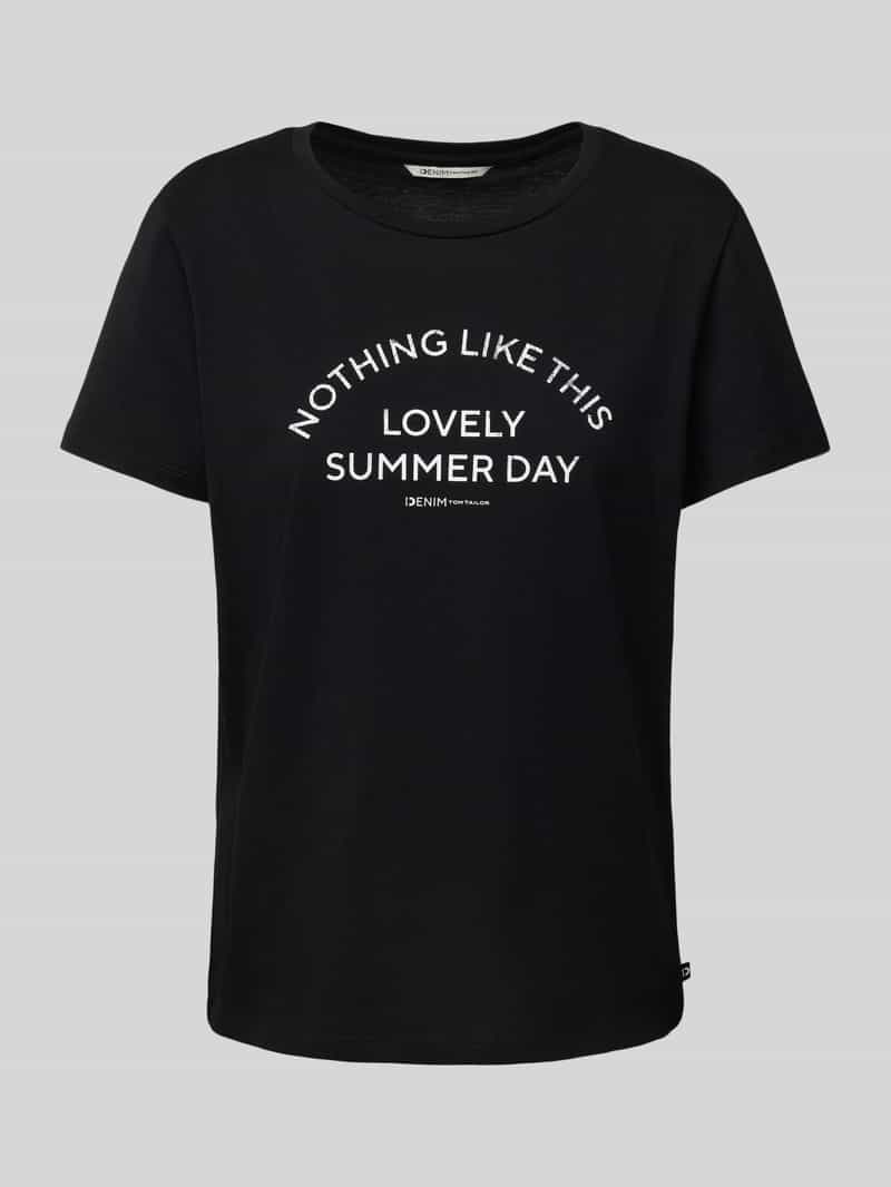 Tom Tailor Denim Regular fit T-shirt van puur katoen