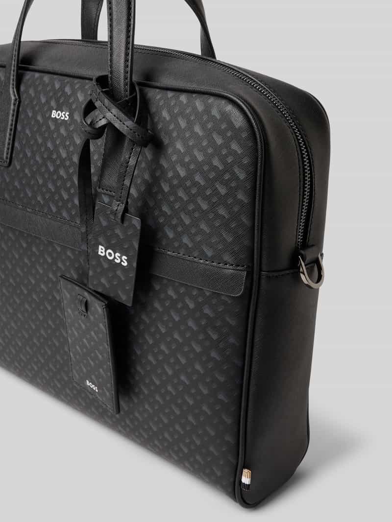 Boss Laptoptas van geregenereerd leer model 'ZAIR'