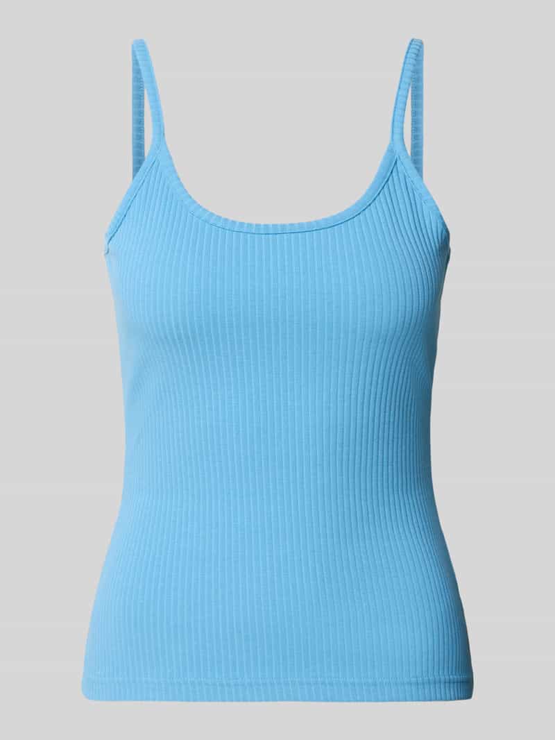 slim fit tanktop van katoenmix