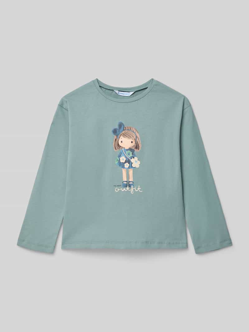 Mayoral Regular fit shirt met lange mouwen en motiefprint