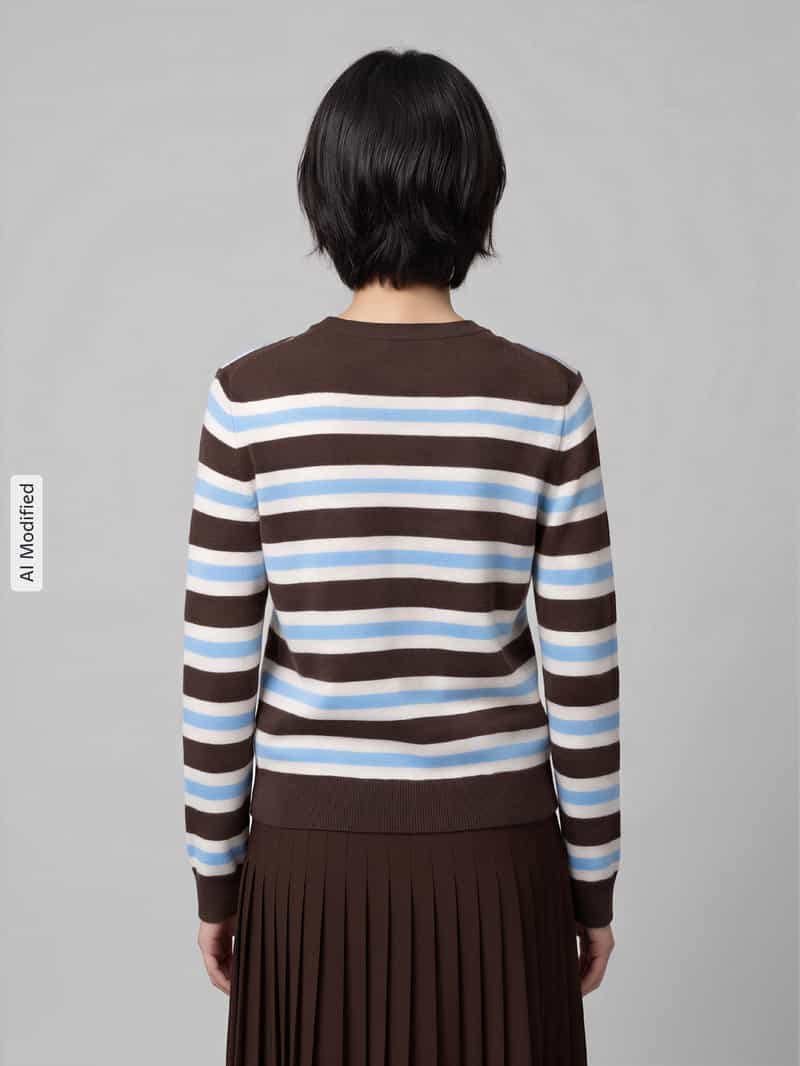 Jake*s Casual Regular fit pullover met gestreept patroon