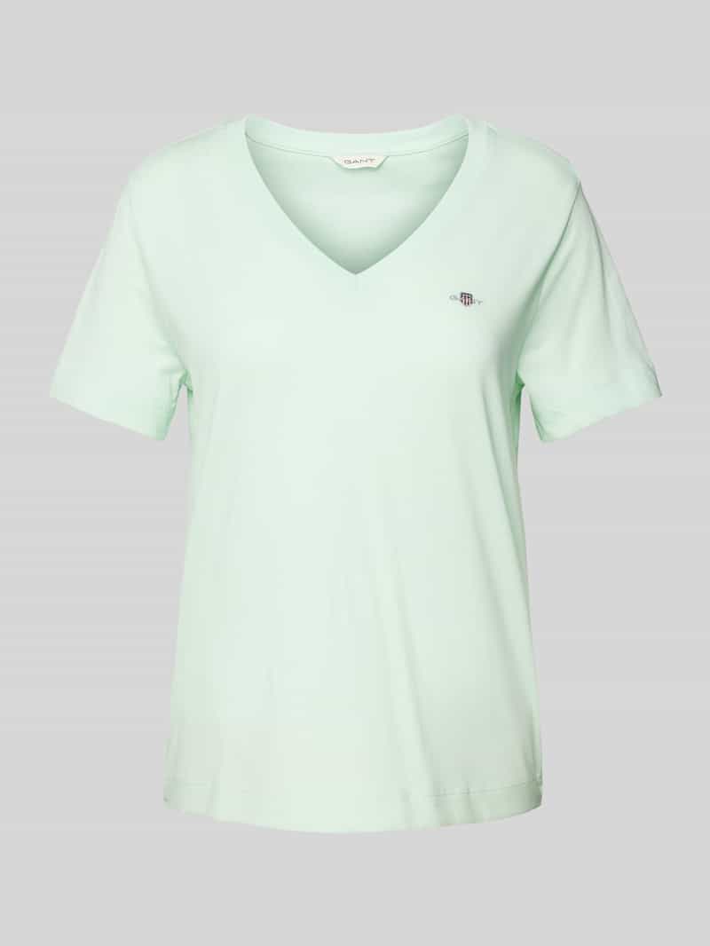 Gant T-shirt met labelstitching