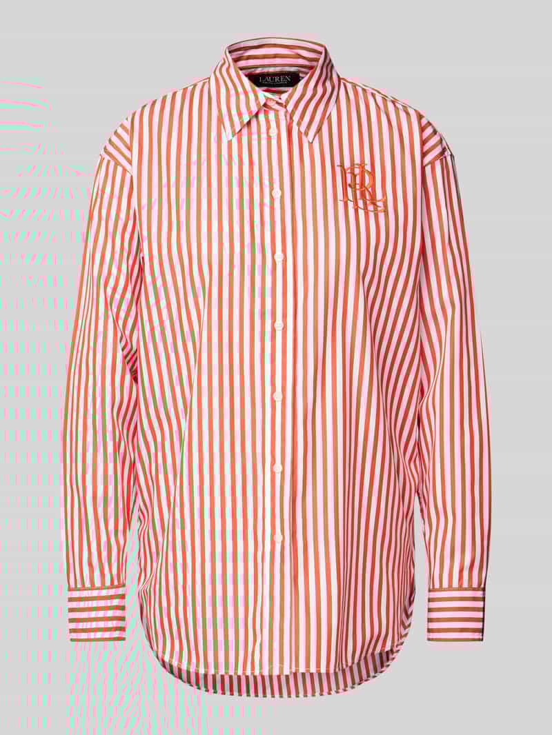 Lauren Ralph Lauren Regular fit overhemdblouse met logostitching model 'KOTTA'