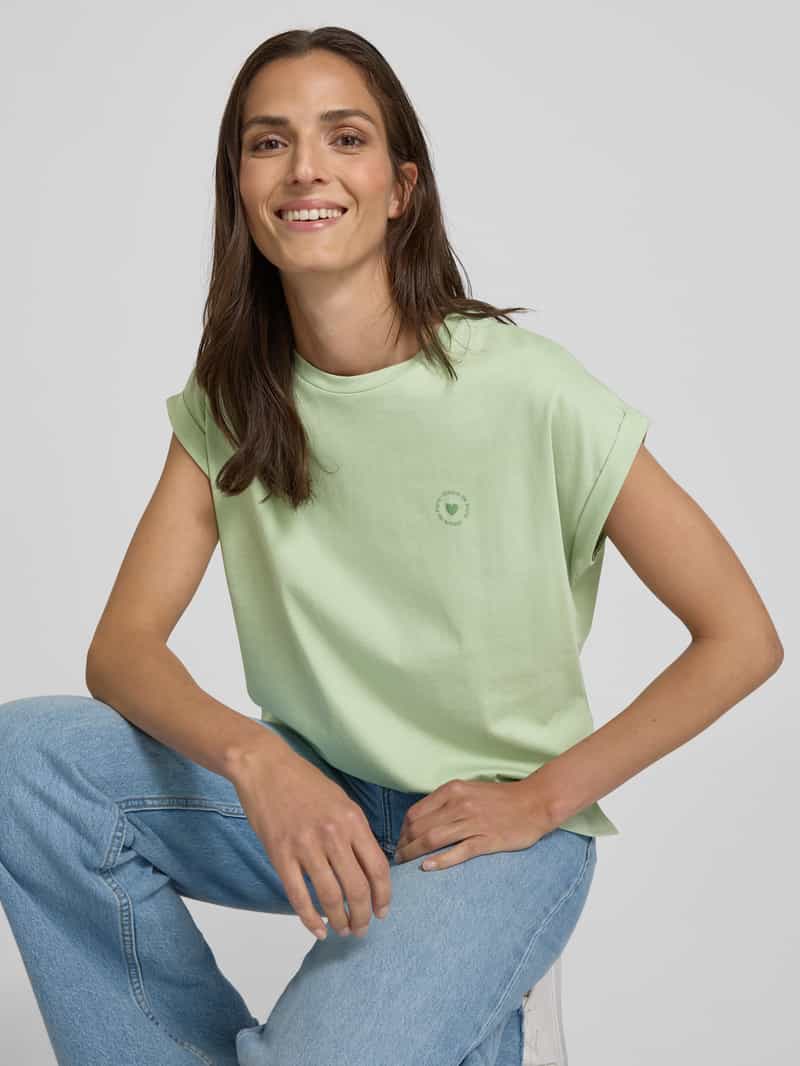 Opus T-shirt met ronde hals model 'Sparis'