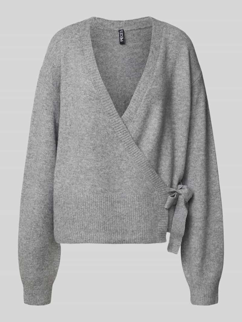Pieces Regular fit gebreid jack met wol model 'MALOU'