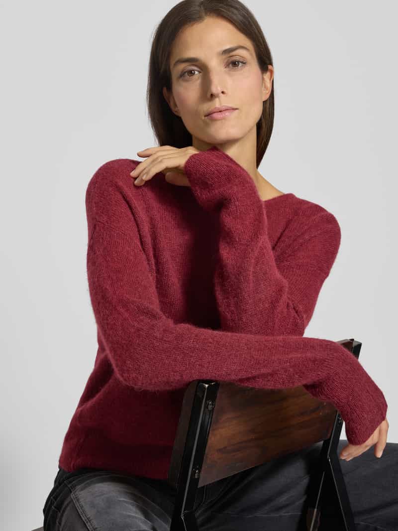 BRAX Gebreide pullover met ribboorden model 'LISA'