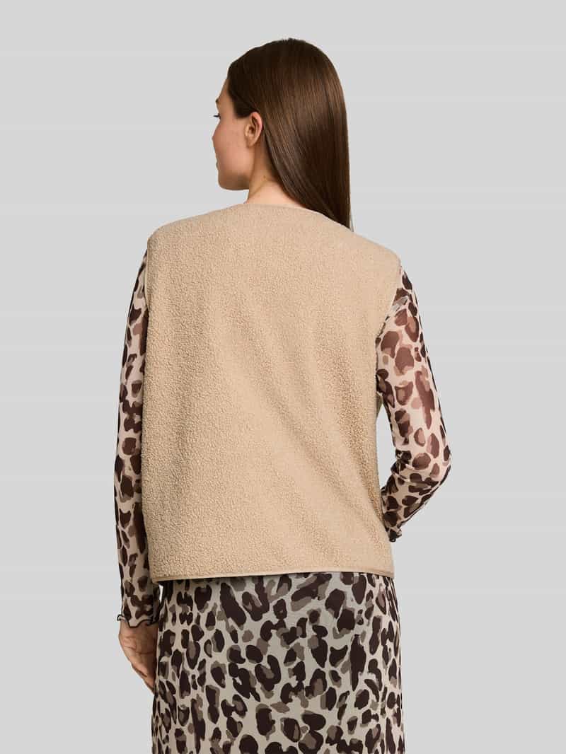 Tom Tailor regular fit bodywarmer in teddy-look
