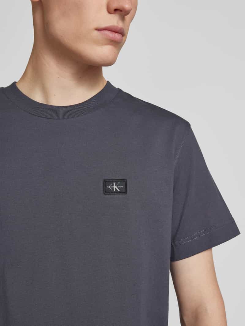 Calvin Klein Jeans Regular fit T-shirt met labelpatch