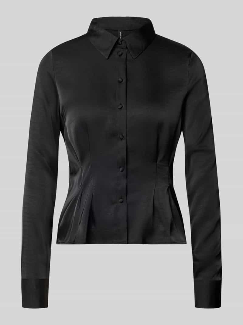 Vero Moda regular fit blouse met lange mouwen in satijnlook model 'MIRO'