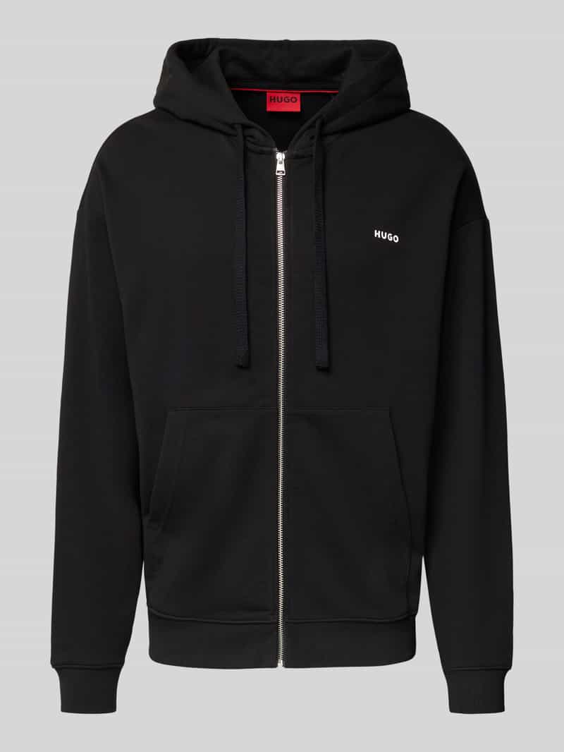 HUGO Relaxed fit sweatjack van puur katoen model 'DAPOZIP'