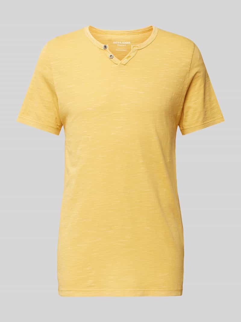 Jack & jones T-shirt met V-hals, model 'SPLIT'