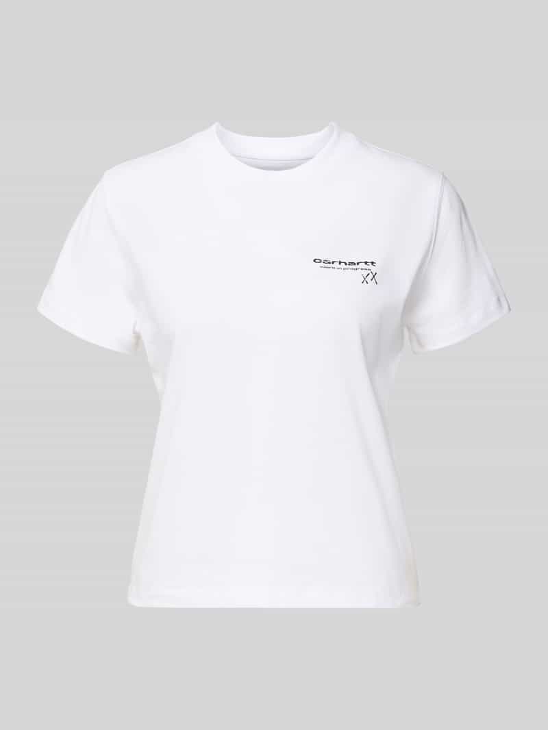 T-shirt met labeldetail