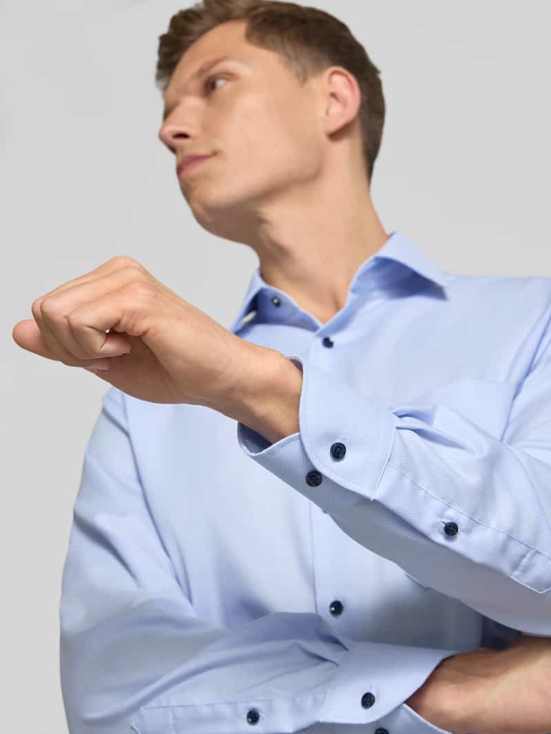 Eterna Comfort fit zakelijk overhemd met kentkraag
