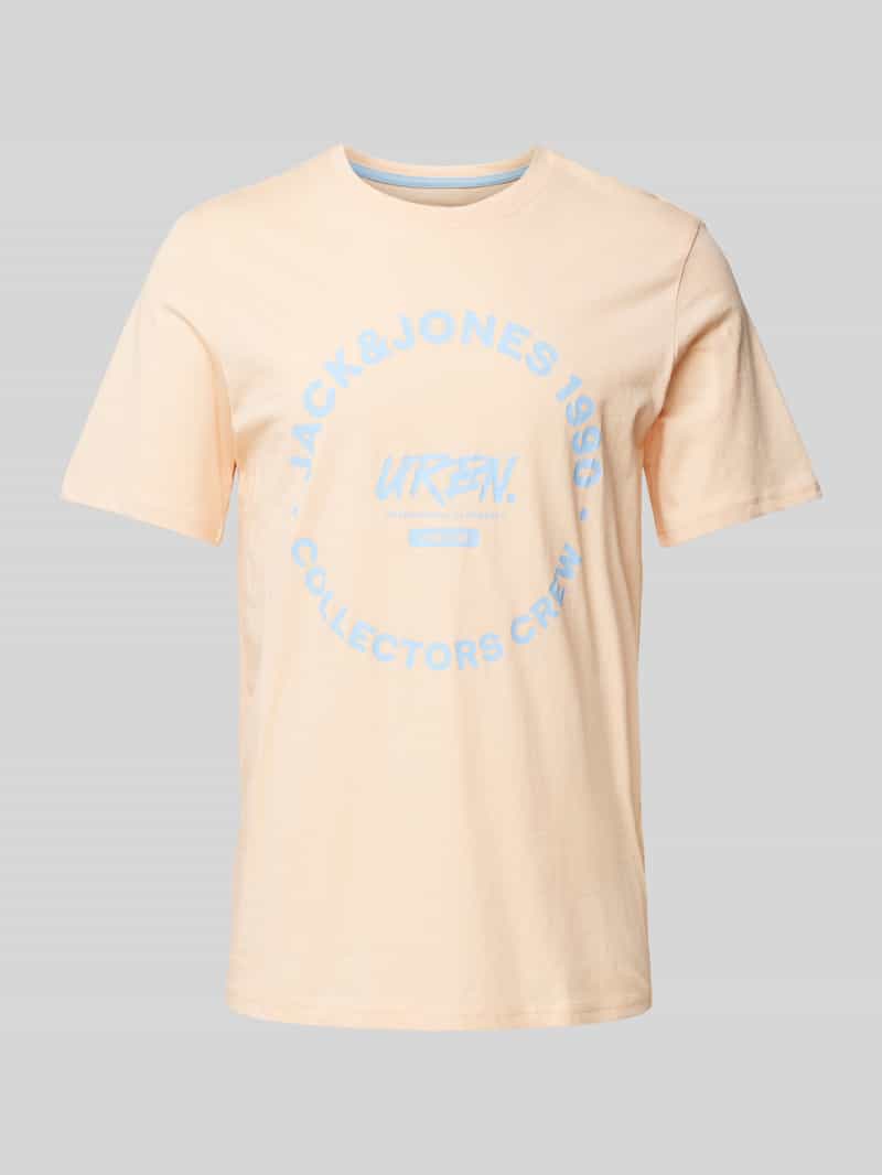 jack & jones T-shirt met labelprint model 'SIMON'