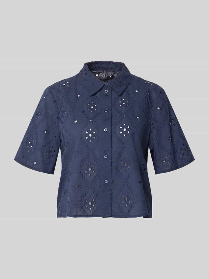 relaxed fit overhemdblouse van puur katoen model 'ELIZA'