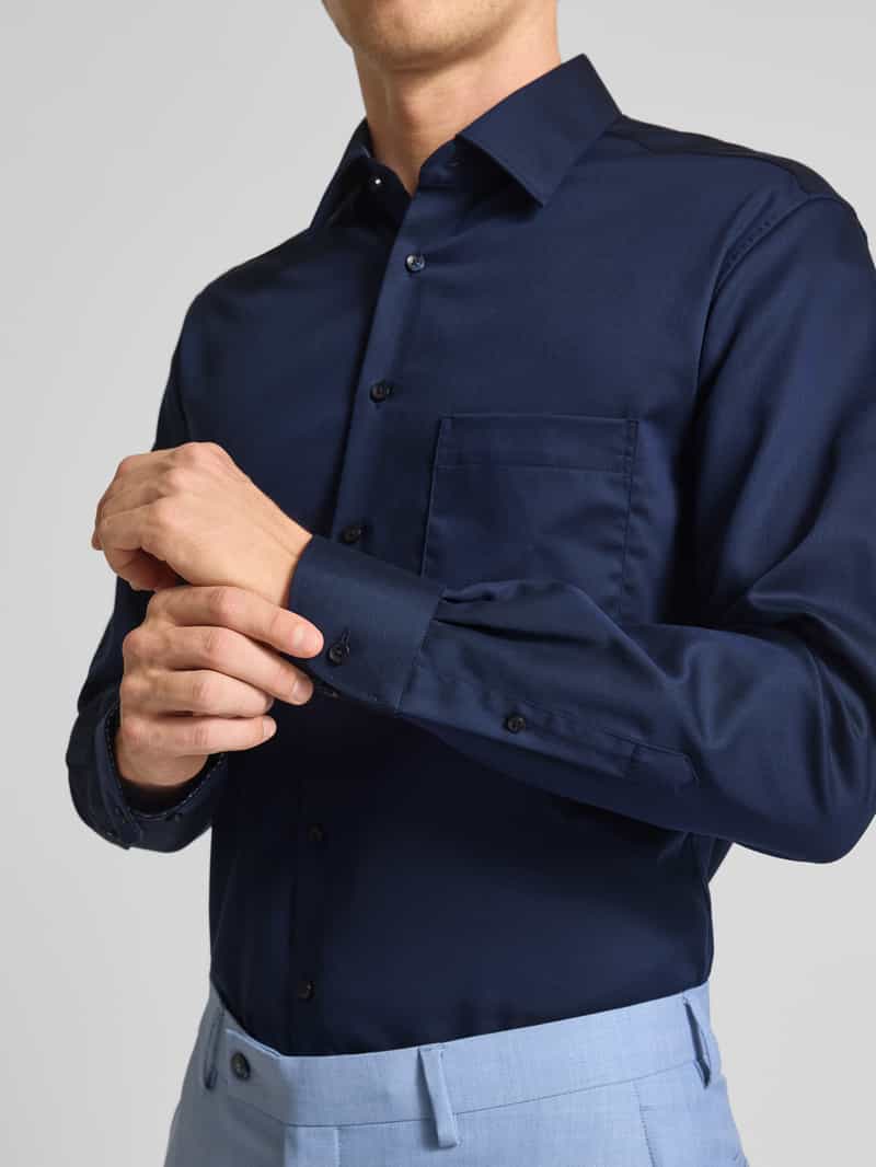 Eterna Modern fit zakelijk overhemd met knoopsluiting