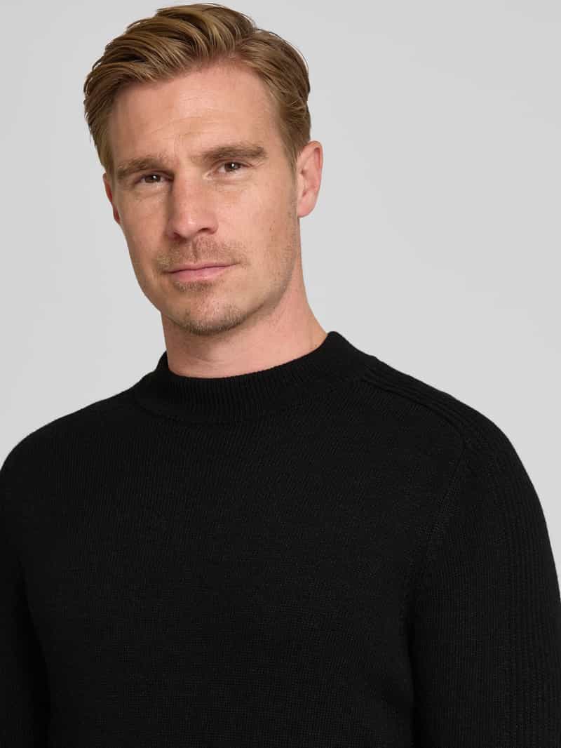 JOOP! Collection Gebreide pullover met kasjmier en ronde hals