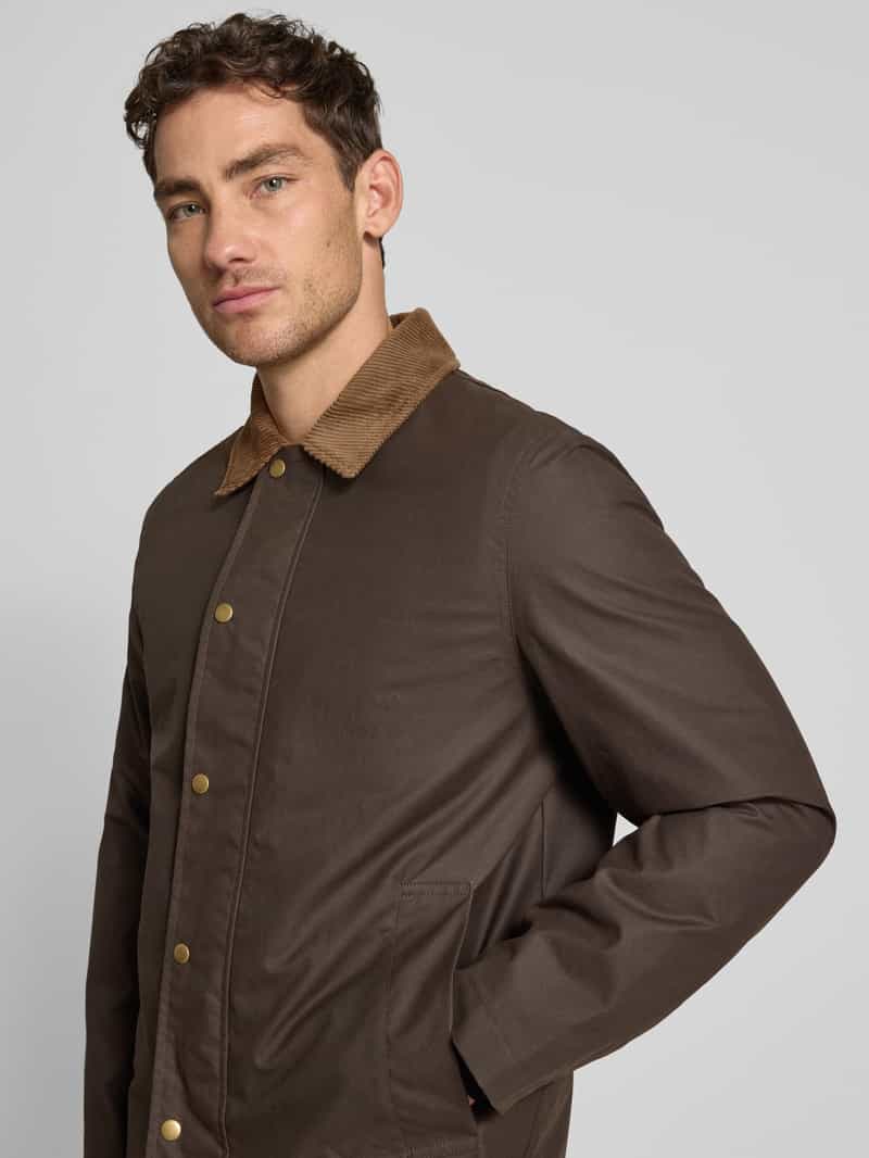 Selected Homme Regular fit gewaxt jack van puur katoen model 'WALTER'