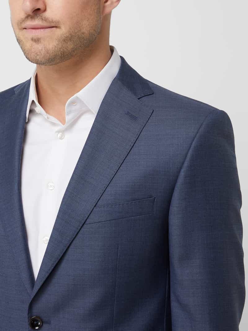 carl gross Modern fit 2-knoops colbert van scheerwol model 'Steven'