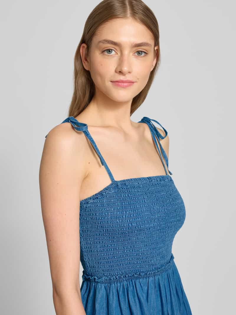 Only Uitlopende mini-jurk van een mix van katoen en lyocell model 'BEA'