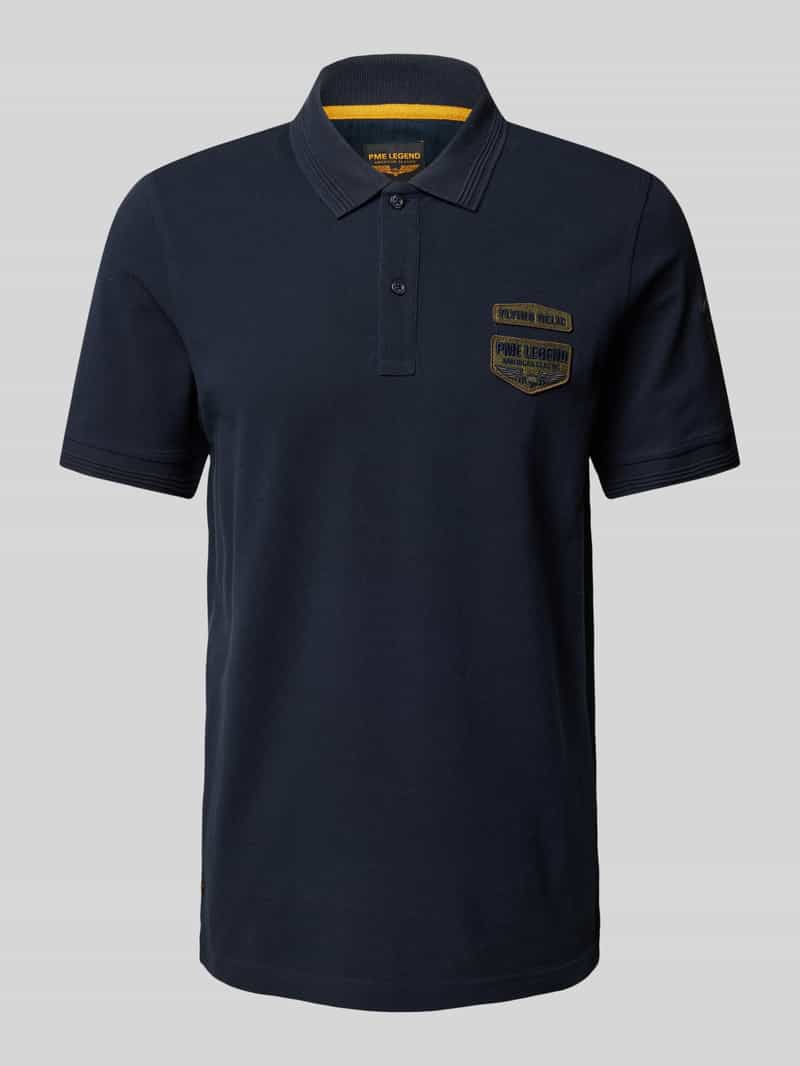 PME Legend Poloshirt met labeldetail