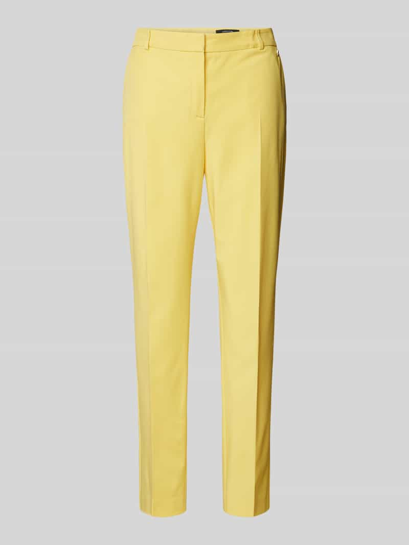 comma Slim fit pantalon met persplooien