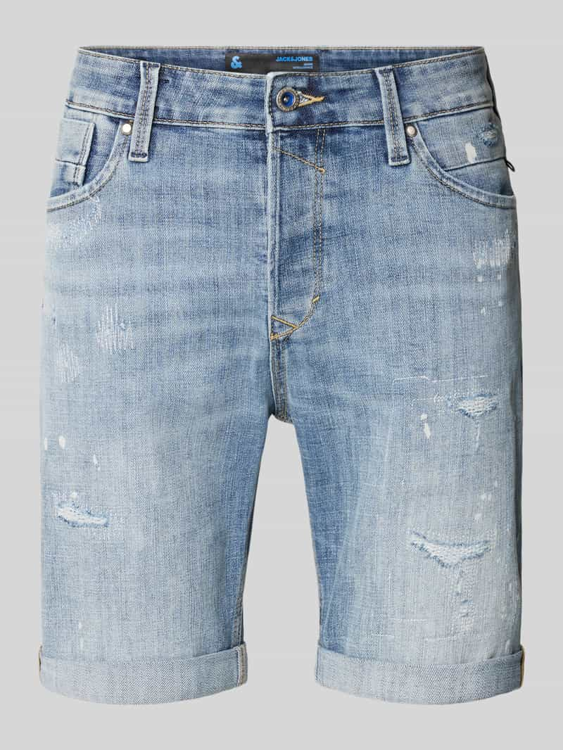 jack & jones Korte jeans in destroyed-look model 'BLAIR'