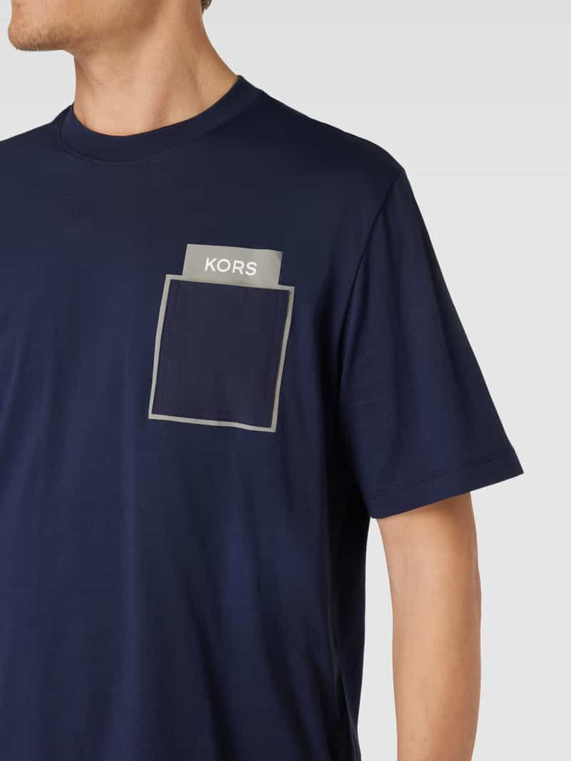 Michael Kors T-shirt met borstzak model 'HEAT TRANSFER'