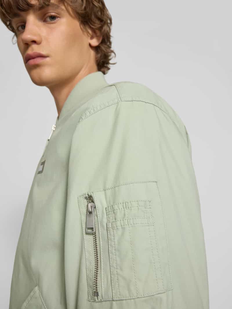 Tommy Jeans Regular fit bomberjack met geribde opstaande kraag