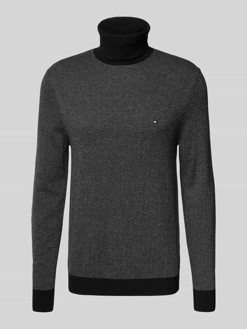 Tommy Hilfiger Regular fit coltrui van een mix van katoen en kasjmier