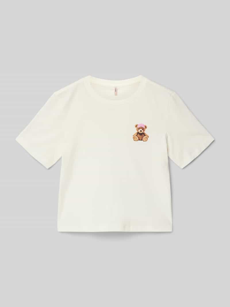 Only Regular fit T-shirt van puur katoen model 'REX'