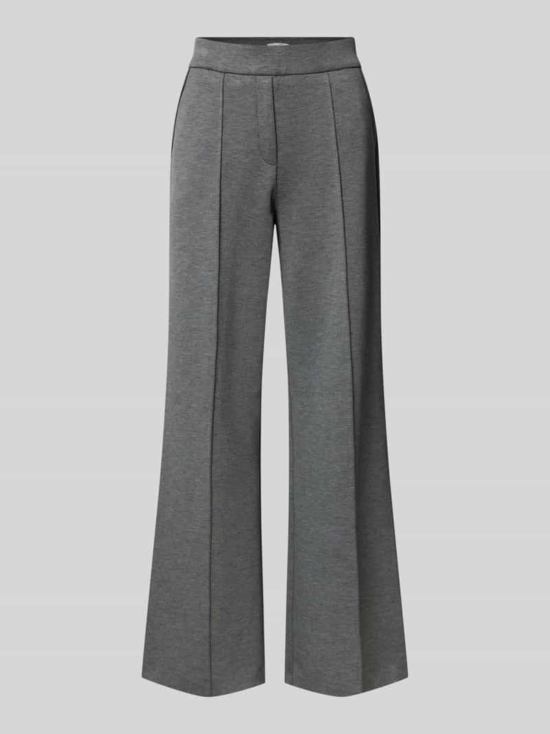Christian Berg Woman Broek met wijde pijpen en lengtenaden