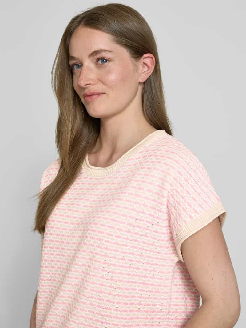 FREE QUENT Gebreid shirt met ronde hals model 'DODO'