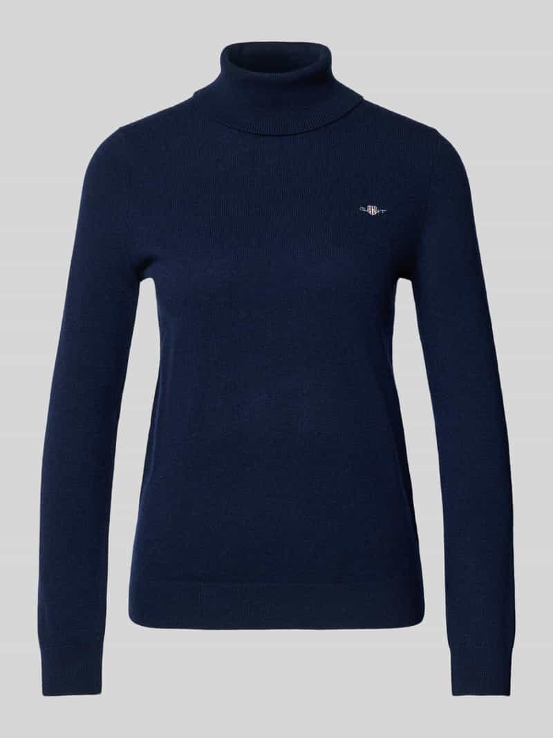 Gant Regular fit coltrui van wolmix model 'Extrafine'